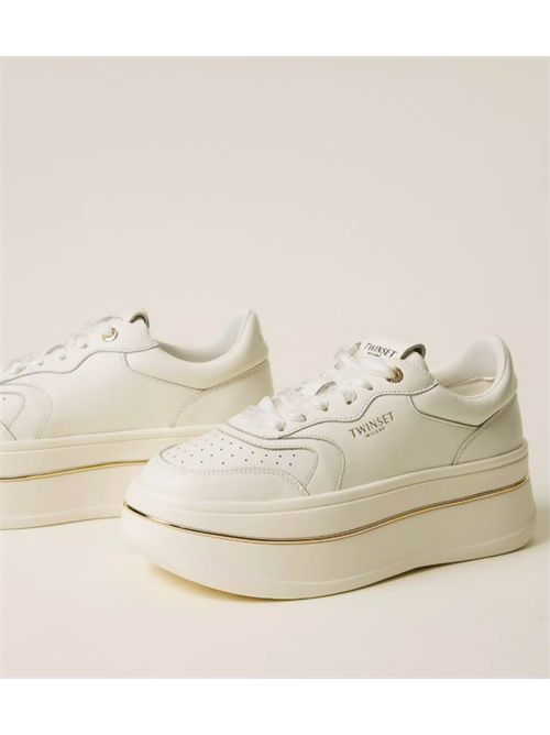 FLATFORM SNEAKERS TWIN SET | 261TCP01G00001 BIANCO OTTICO